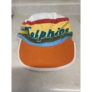 VINTAGE Miami Dolphins Cap Hat Mens One Size Multi-color Painter NFL
